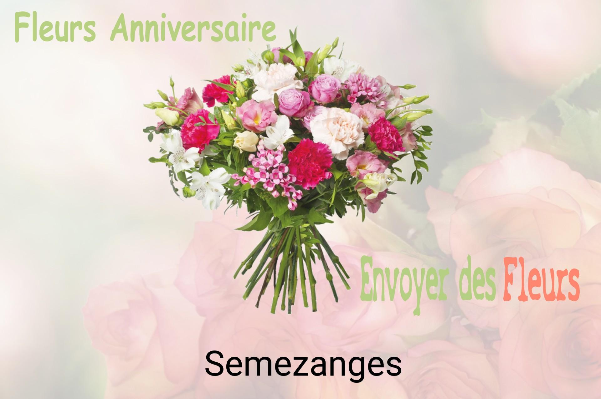 Bouquet de fleurs d’anniversaire livré à Semezanges